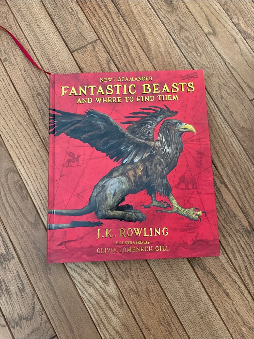 Fantastic Beasts and Where to Find Them Hardcover - Red